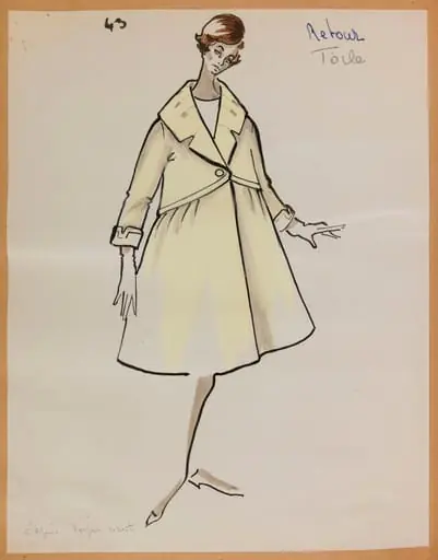 Manteau ample crème, by Marie-Louise Carven