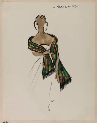 Mexicaine, by Marie-Louise Carven, 1952
