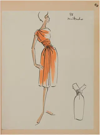 Mikado, by Marie-Louise Carven, 1958