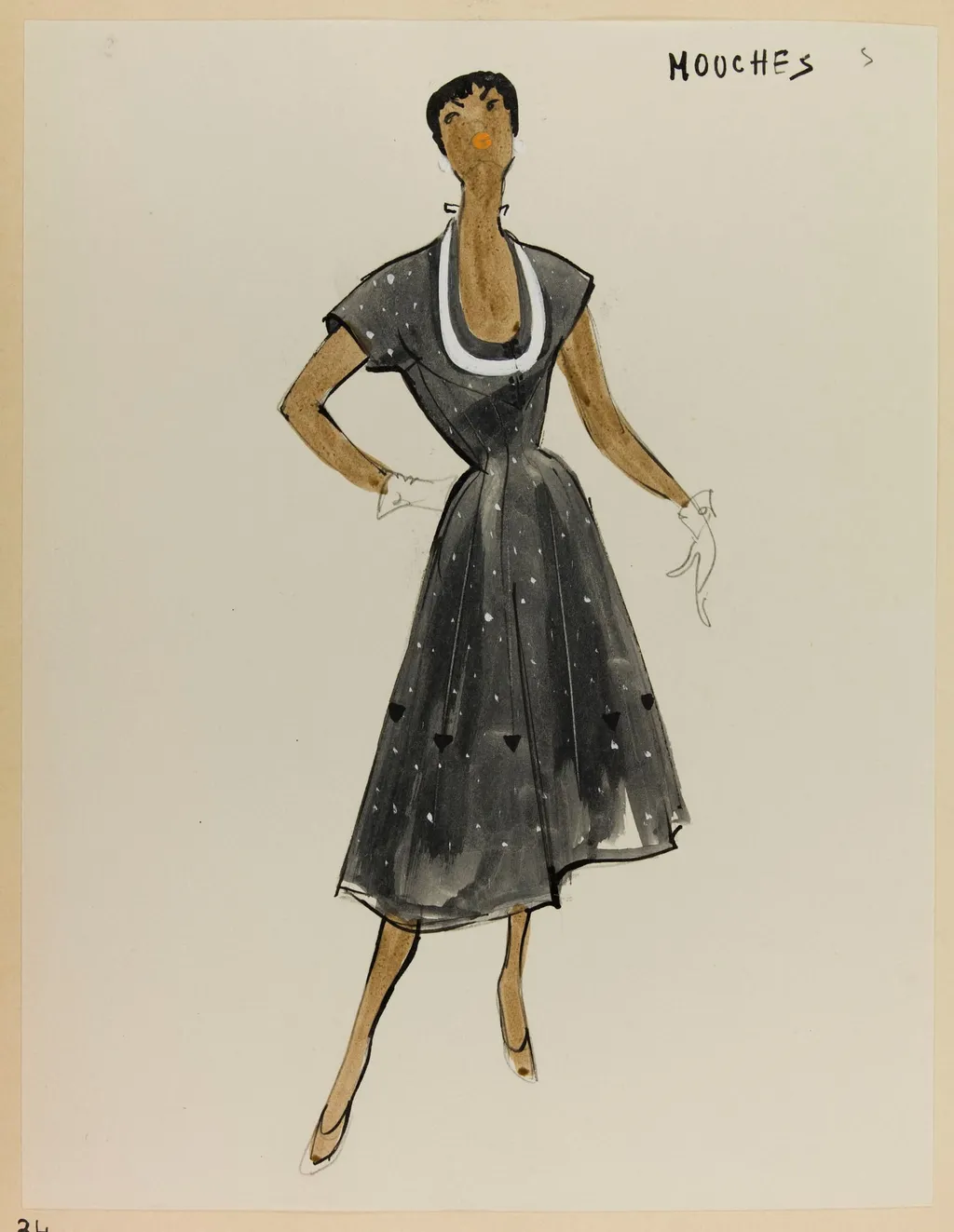 Mouches, by Marie-Louise Carven, 1953