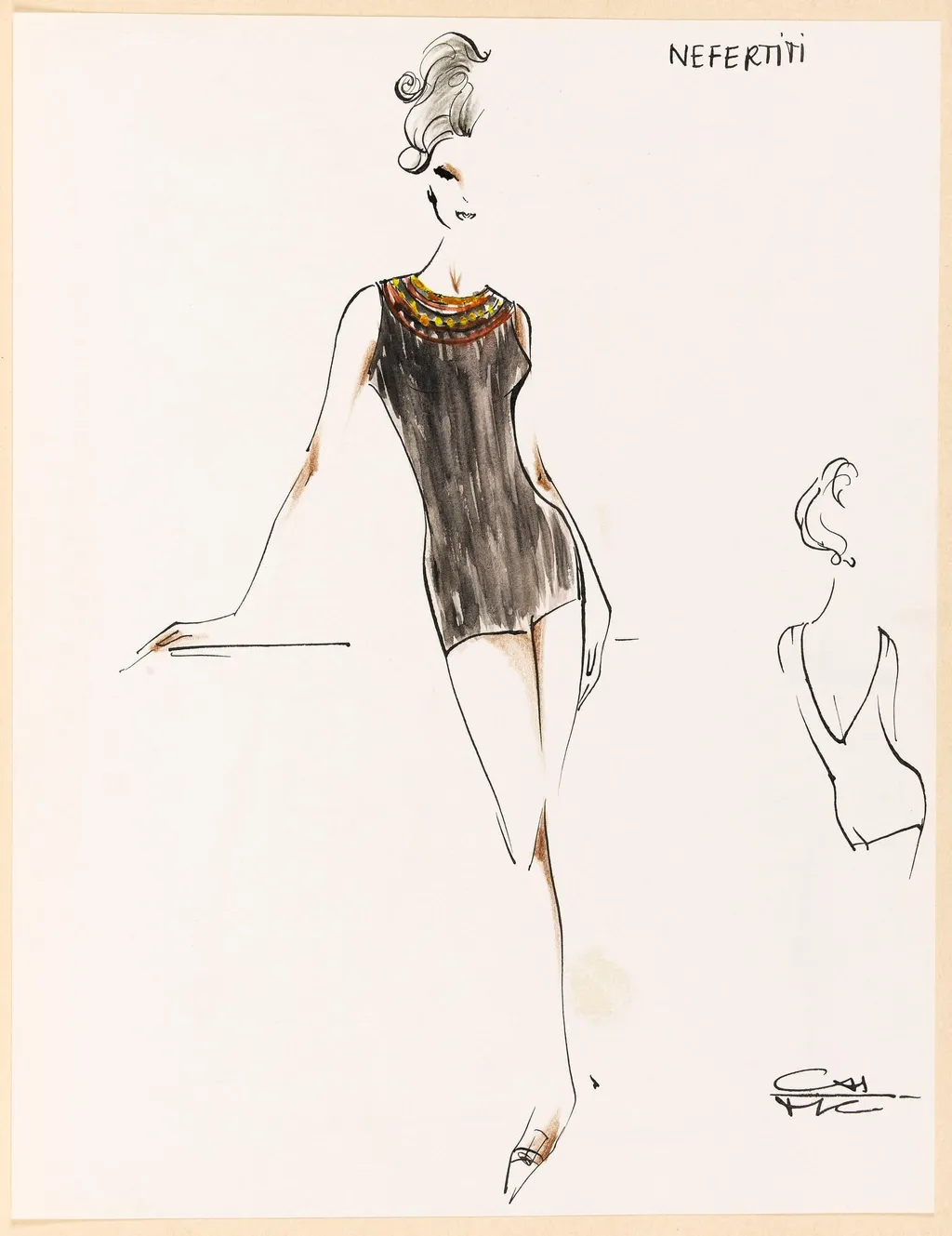 Nefertiti, by Marie-Louise Carven, 1964