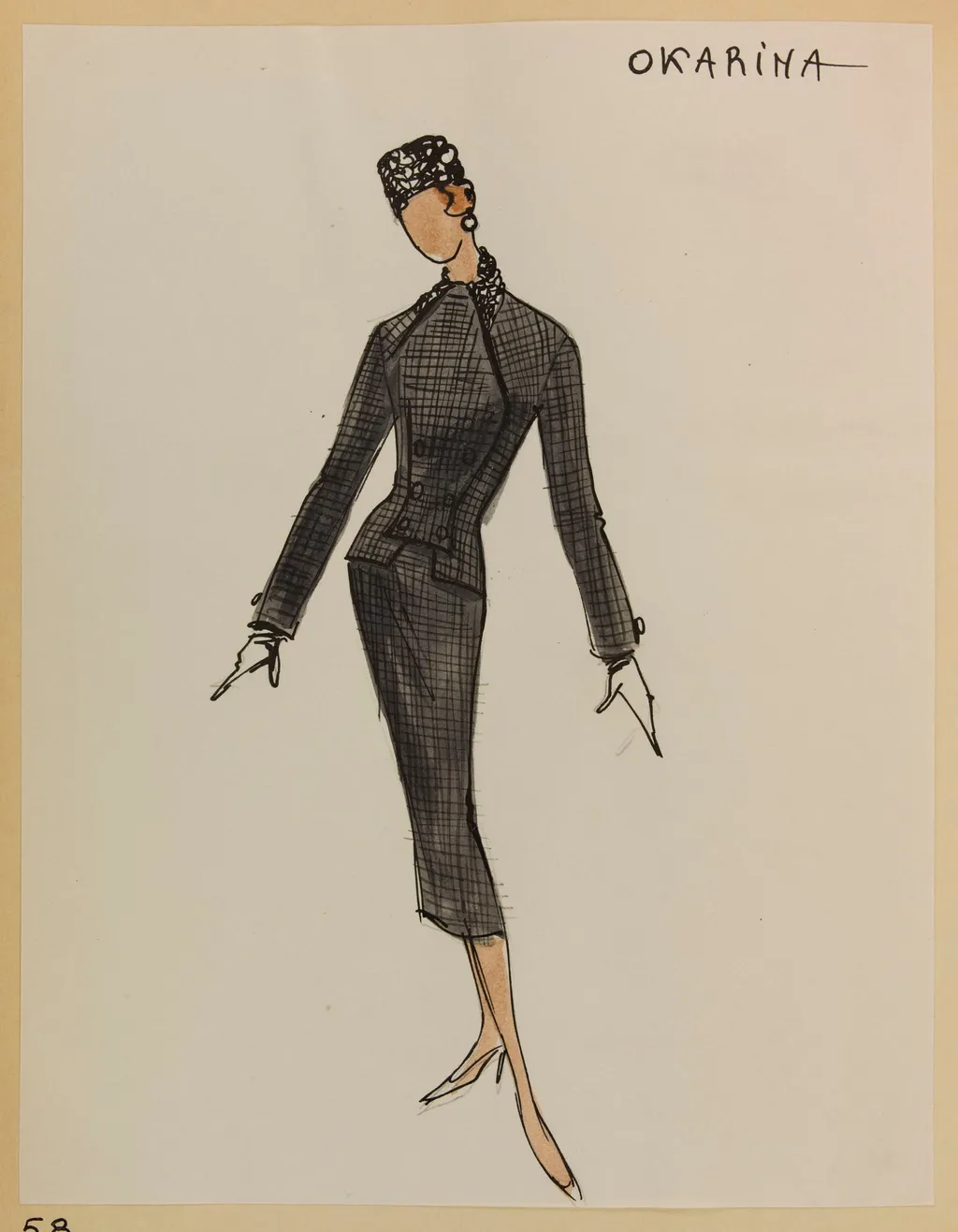 Okarina, by Marie-Louise Carven, 1955