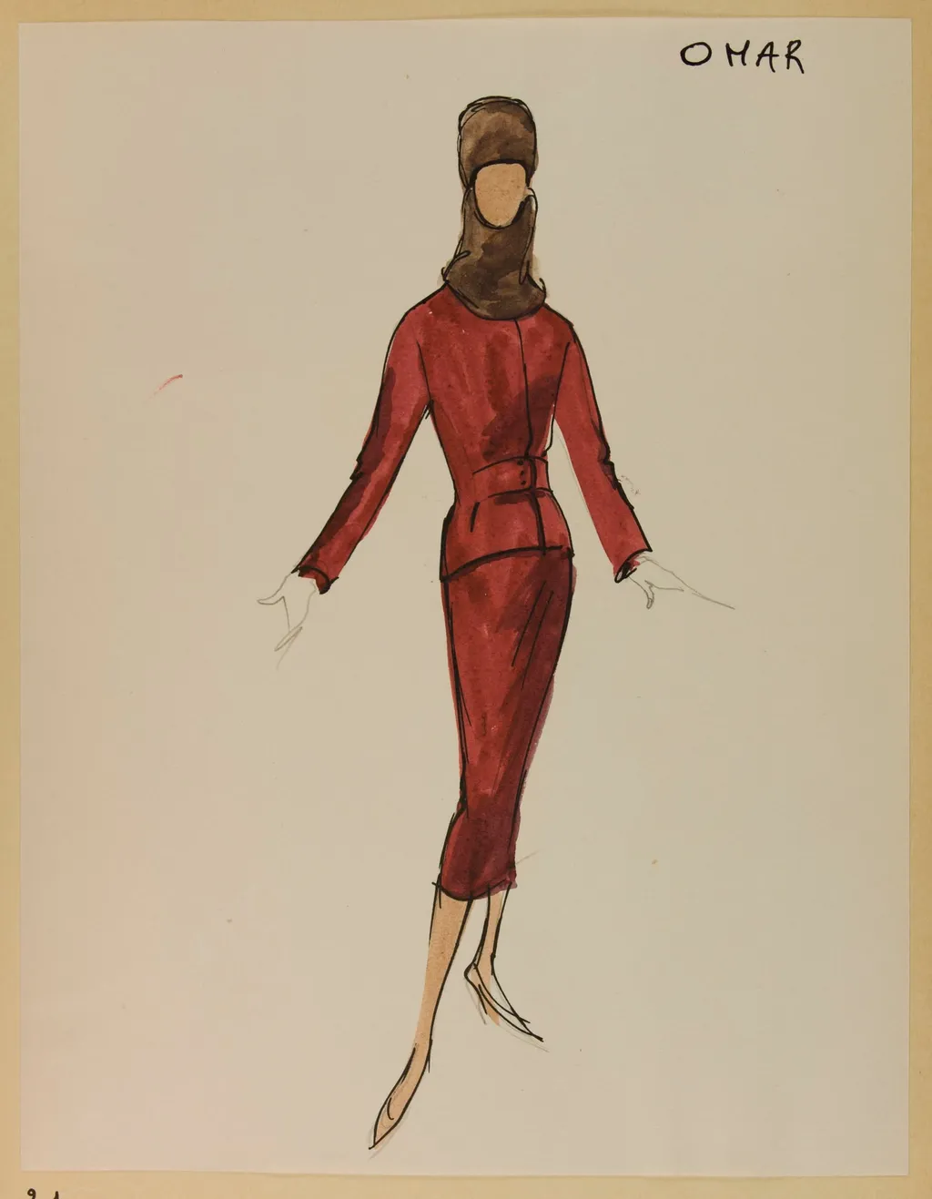 Omar, by Marie-Louise Carven, 1955
