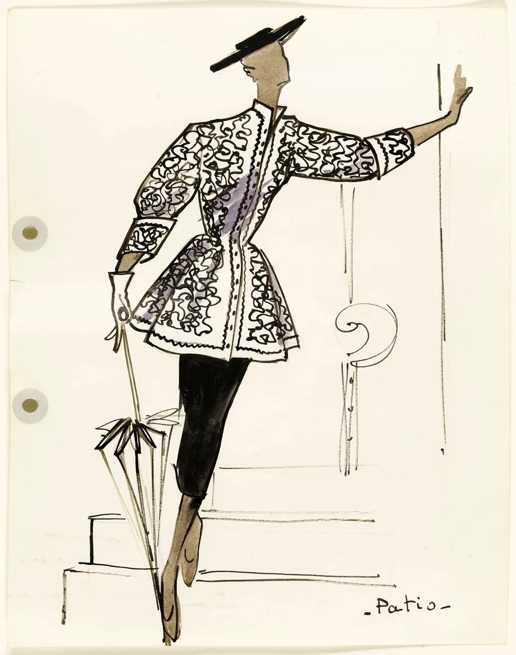 'Patio', by Marie-Louise Carven, 1951