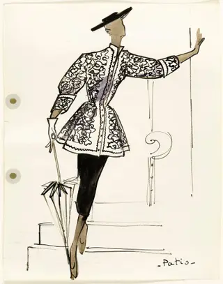 'Patio', by Marie-Louise Carven, 1951