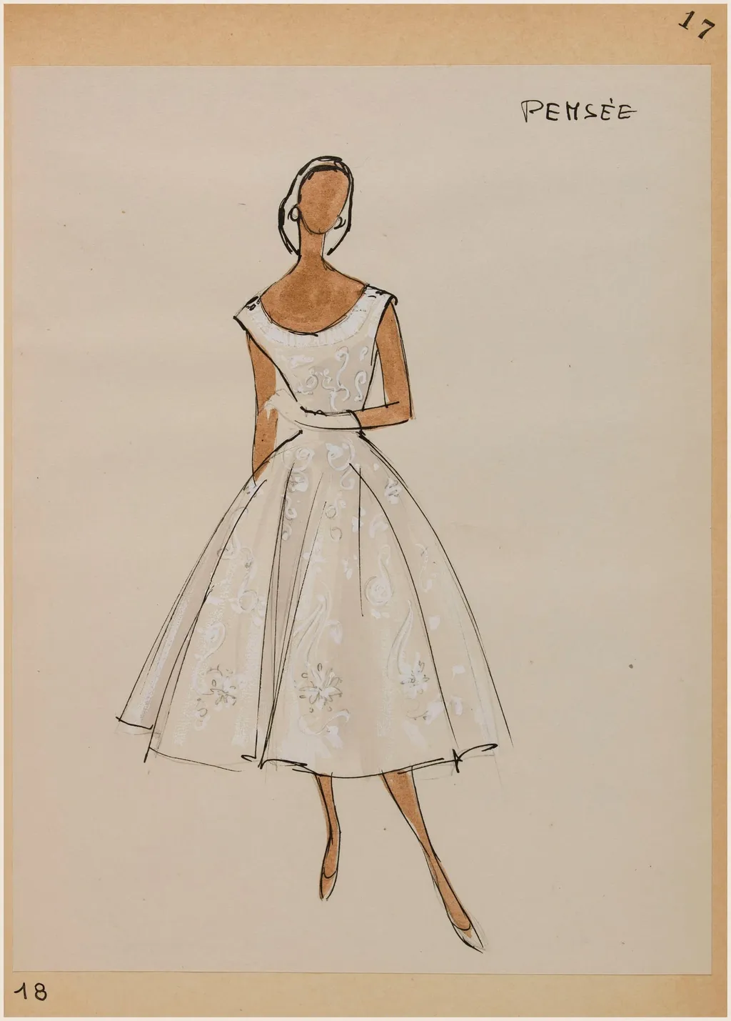 Pensée, by Marie-Louise Carven, 1956