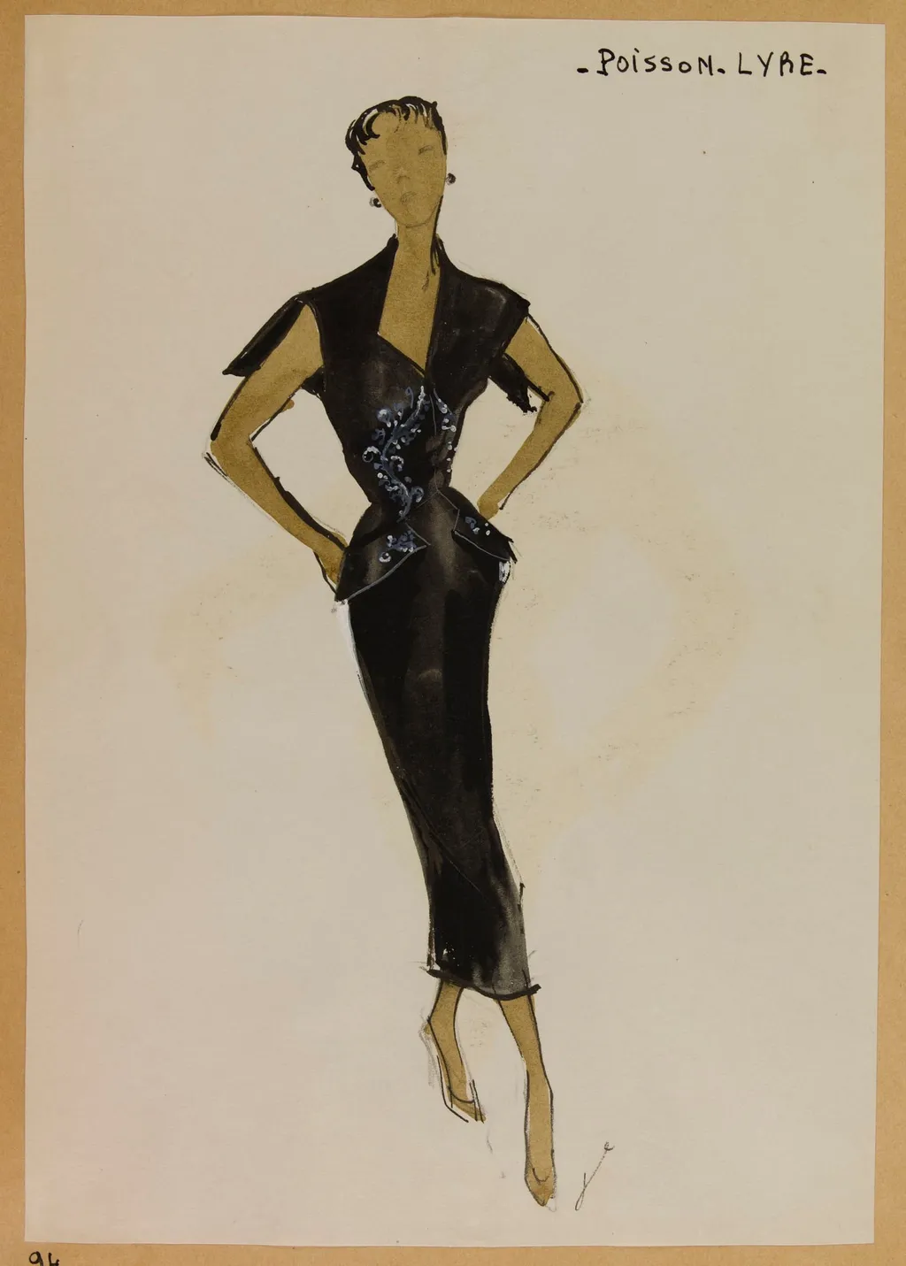 Poisson lyre, by Marie-Louise Carven, 1952