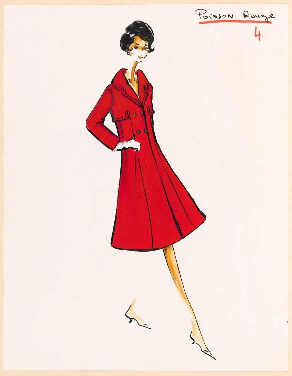 Poisson rouge, by Marie-Louise Carven, 1967