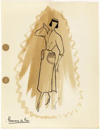 'Pommes de pin', by Marie-Louise Carven, 1949