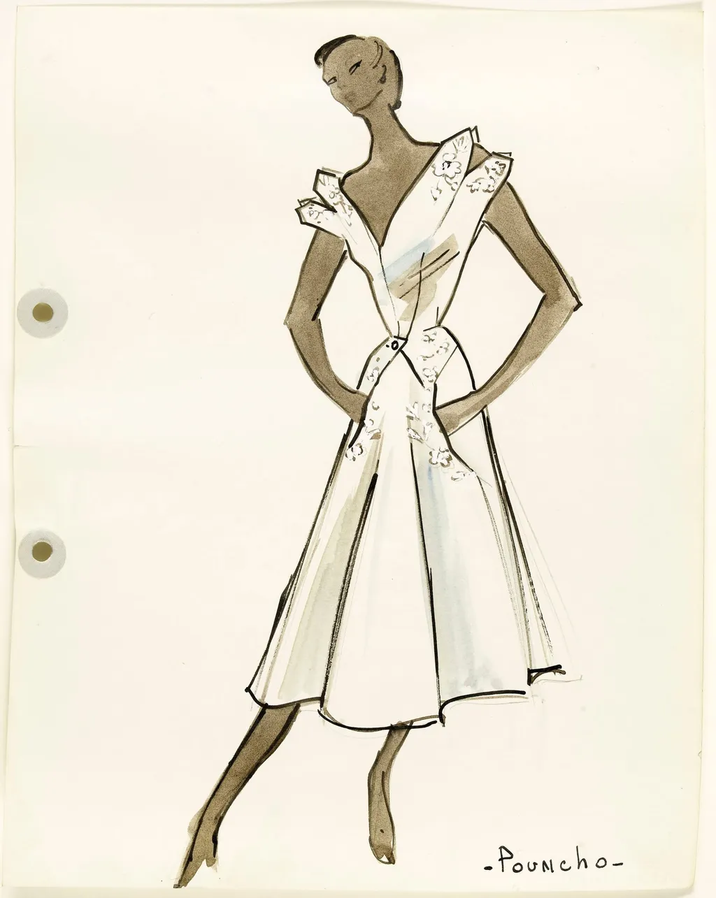 'Pouncho', by Marie-Louise Carven, 1951