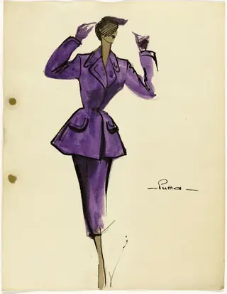 'Puma', by Marie-Louise Carven, 1951