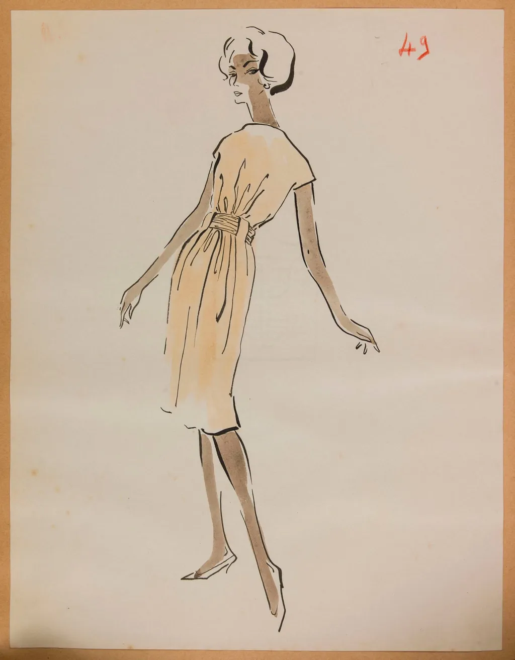 Robe rose pâle, by Marie-Louise Carven, 1957