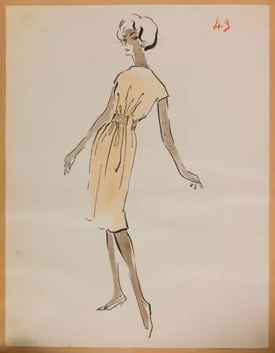 Robe rose pâle, by Marie-Louise Carven