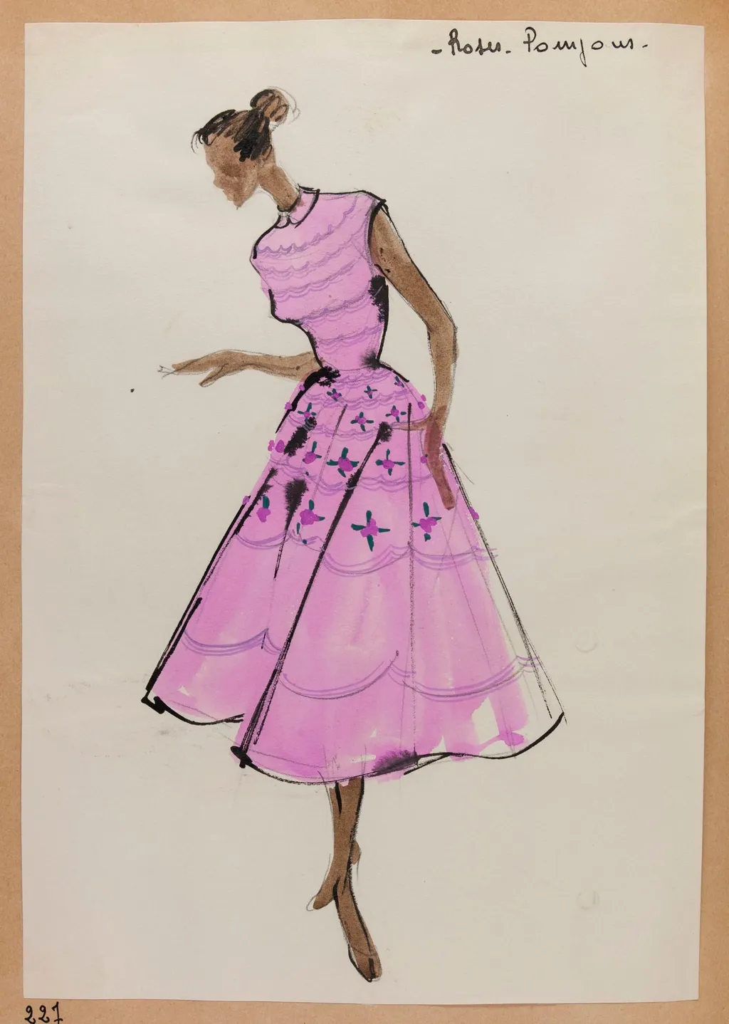 Roses pompon, by Marie-Louise Carven, 1951