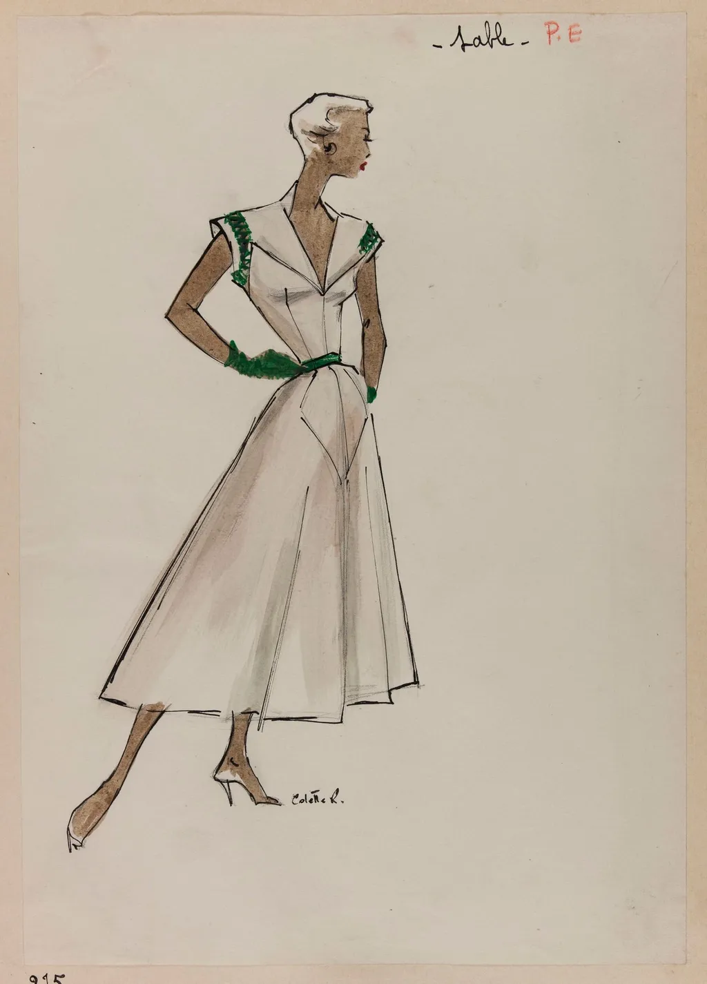 Sable, by Marie-Louise Carven, 1952