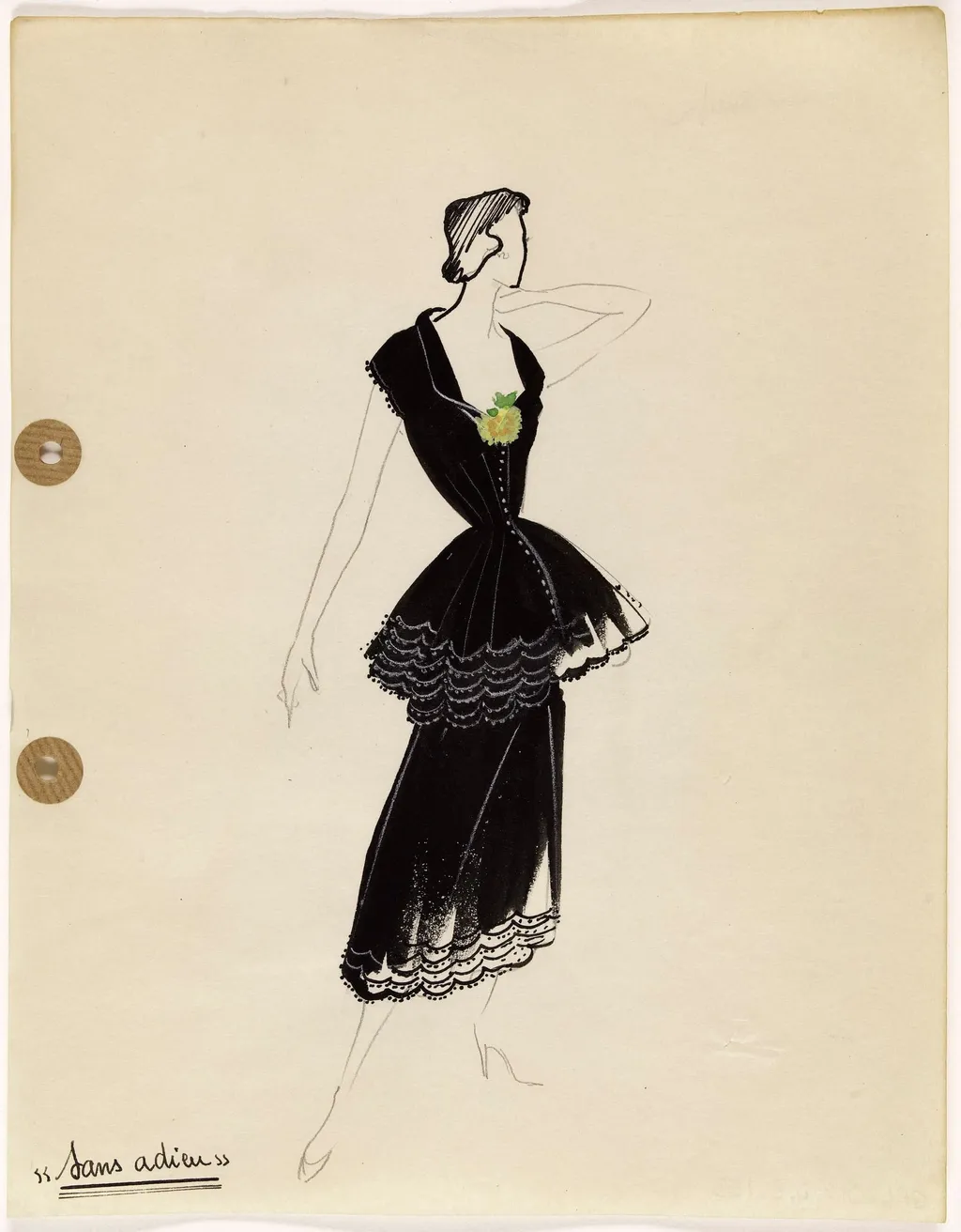 'Sans adieu', by Marie-Louise Carven, 1949