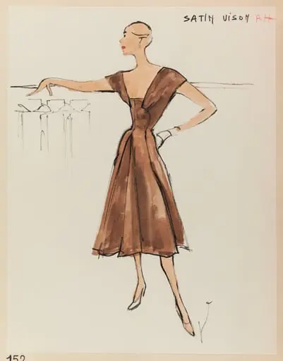 Satin vison, by Marie-Louise Carven