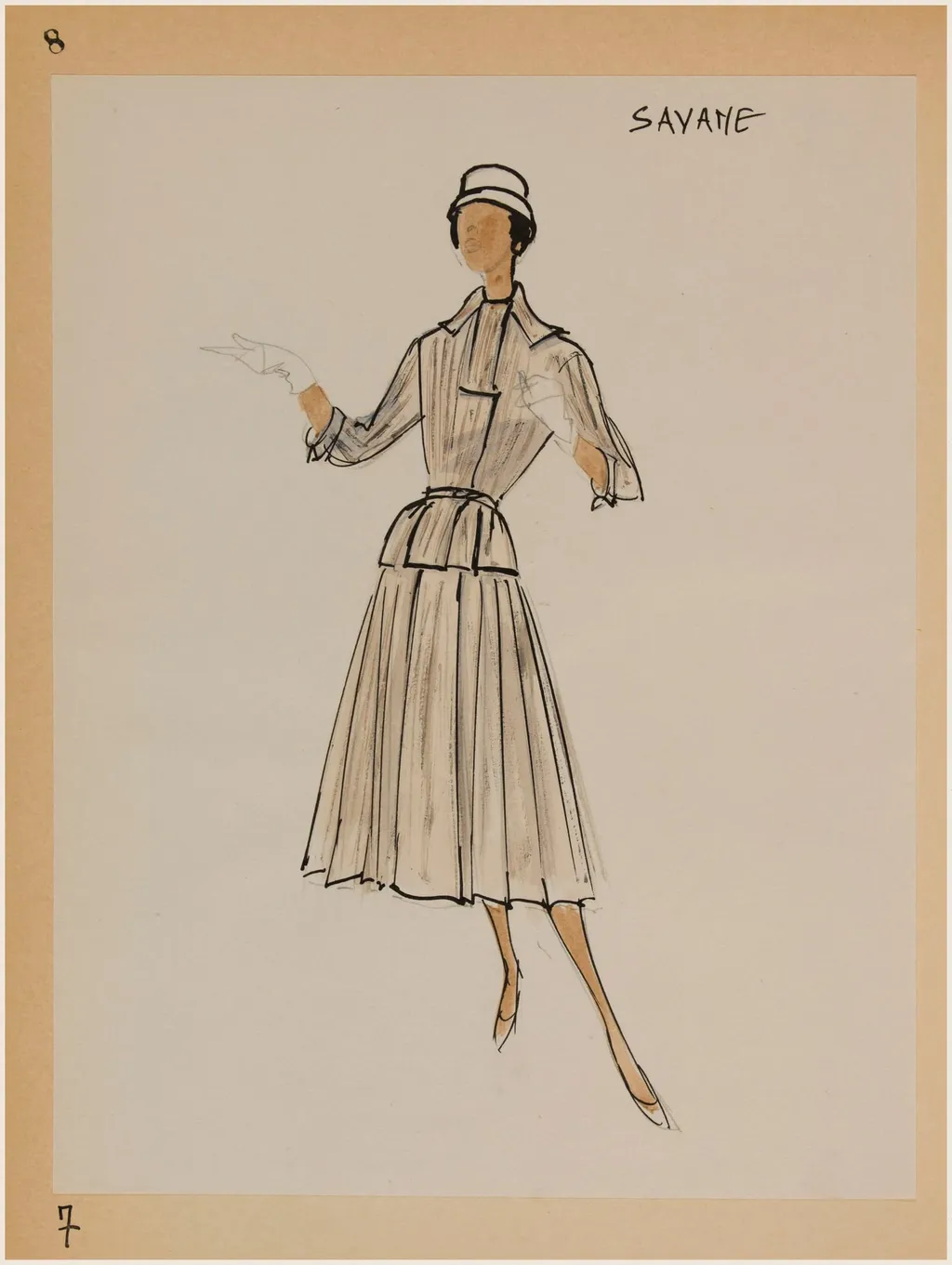 Savane, by Marie-Louise Carven, 1956