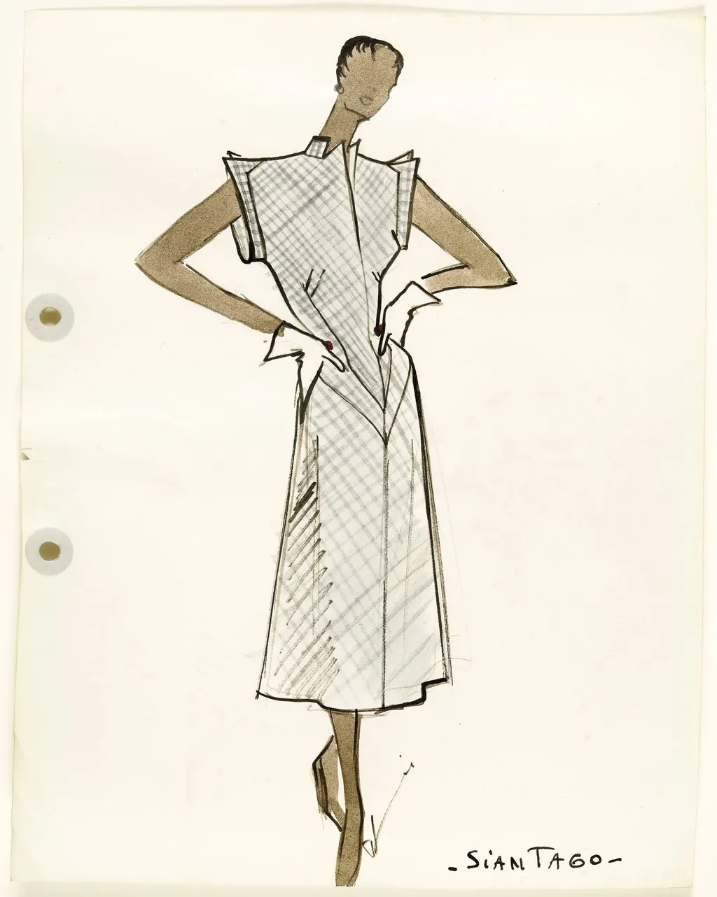 'Siantago', by Marie-Louise Carven, 1951
