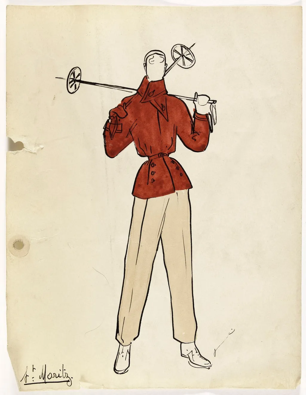 'St Moritz', by Marie-Louise Carven, 1949