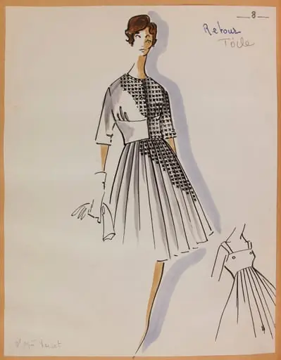 Tailleur à motif pied de poule, by Marie-Louise Carven