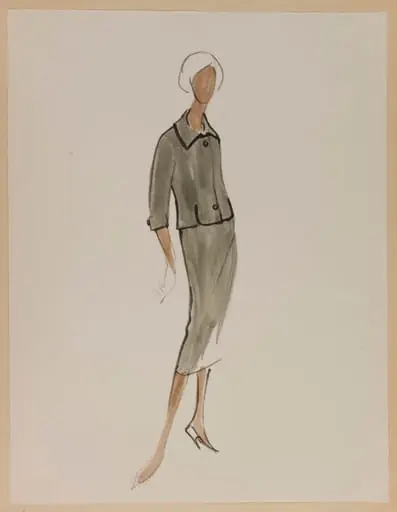 Tailleur gris, by Marie-Louise Carven