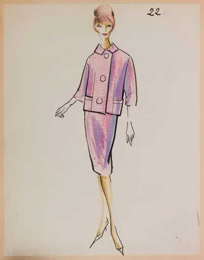 Tailleur rose, by Marie-Louise Carven