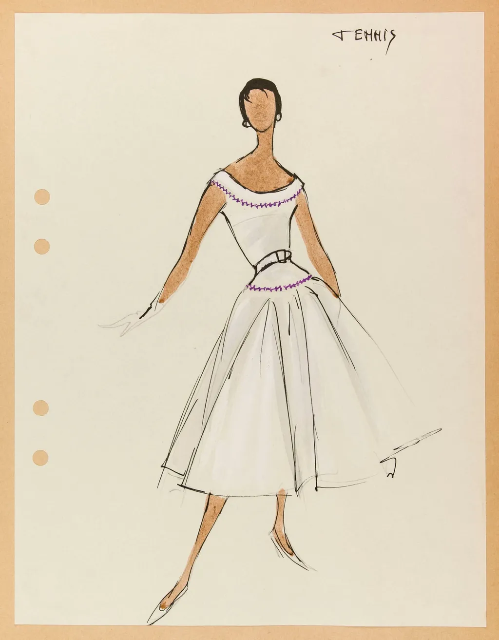 Tennis, by Marie-Louise Carven, 1955