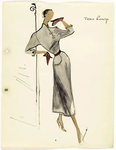 'Terre rouge', by Marie-Louise Carven, 1951