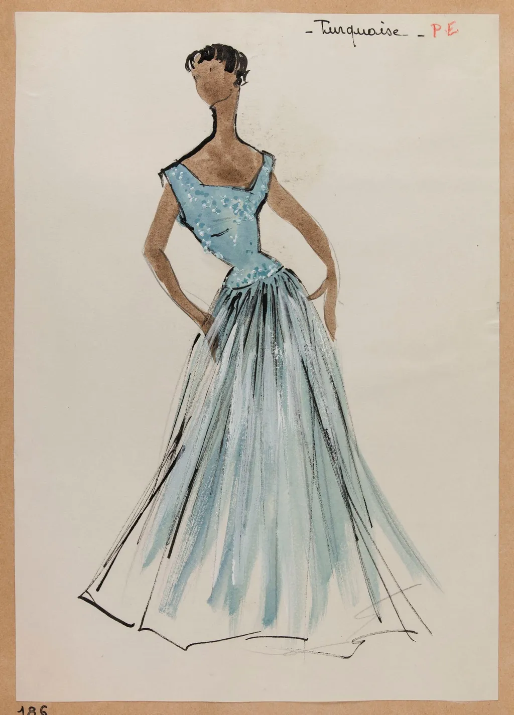 Turquoise, by Marie-Louise Carven, 1951