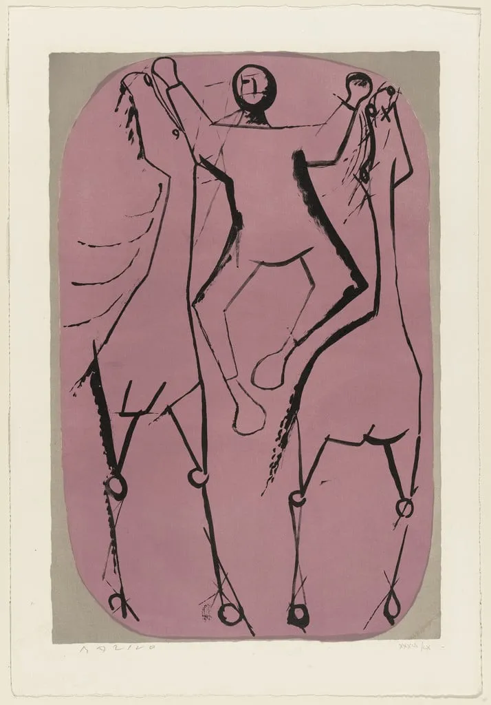 Untitled, by Marino Marini, ink, 1954