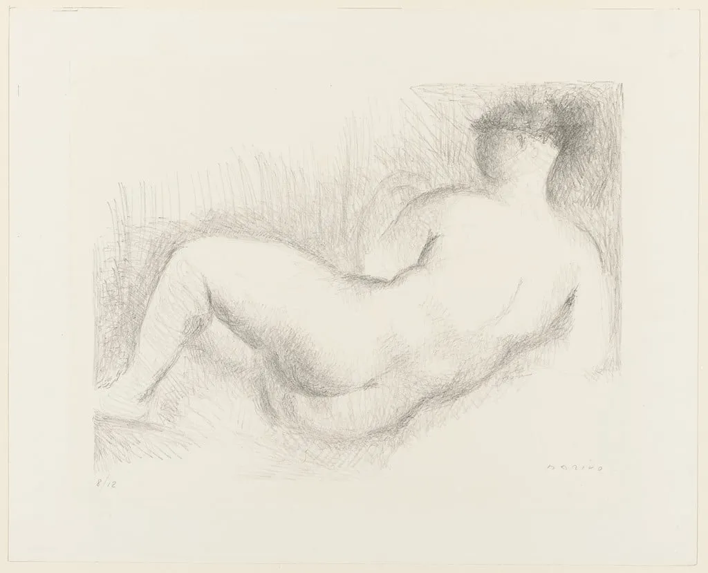 Untitled, by Marino Marini, ink, 1956