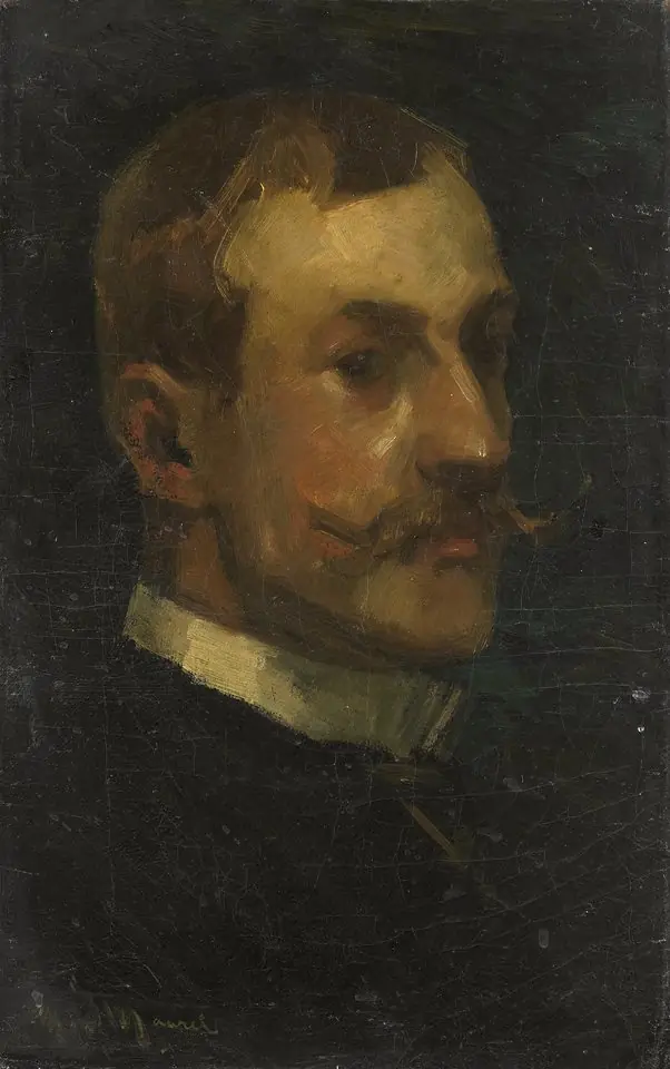 Adriaan Pit (1860-1944). Director of Nederlands Museum voor Geschiedenis en Kunst Amsterdam 1898-1918, by Marinus van der Maarel