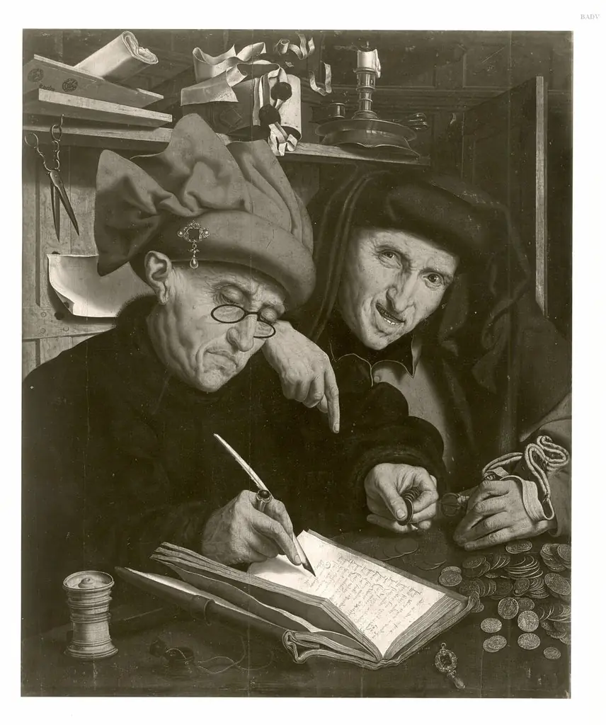 The Tax Collector and His Assistant, by Marinus van Reymerswaele