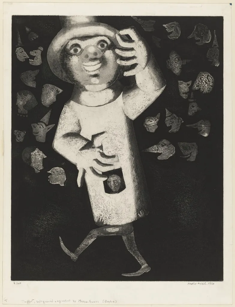 Untitled, by Mario Avati, ink, 1950