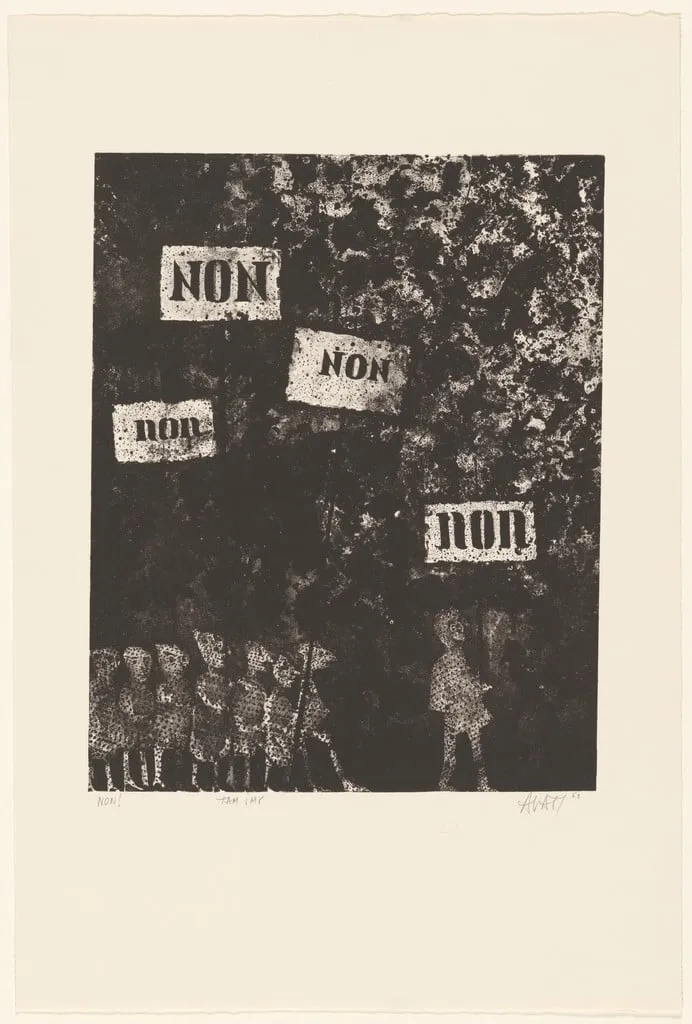 Untitled, by Mario Avati, ink, 1963