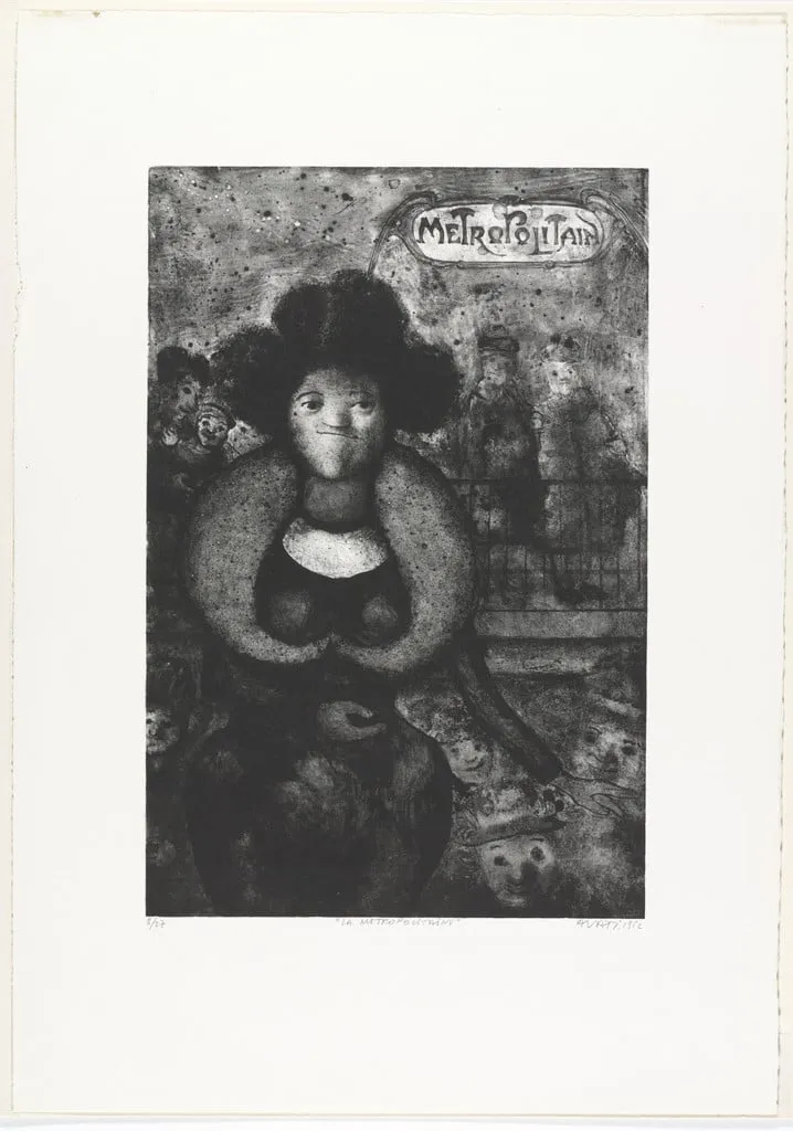 Untitled, by Mario Avati, ink, 1952