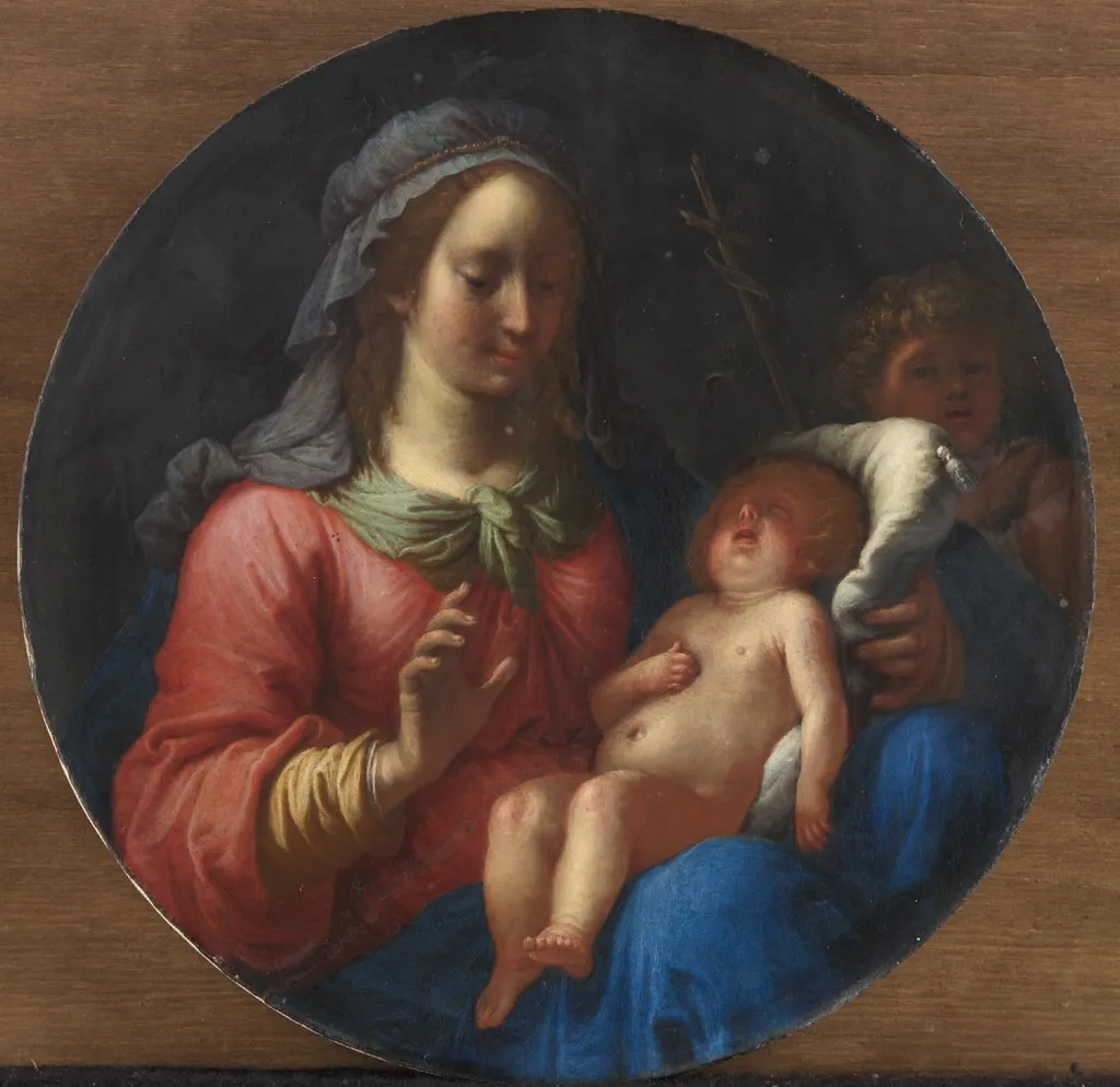 Virgin and Child with the Infant Saint John the Baptist, by Mario Balassi, unspecified, 1648