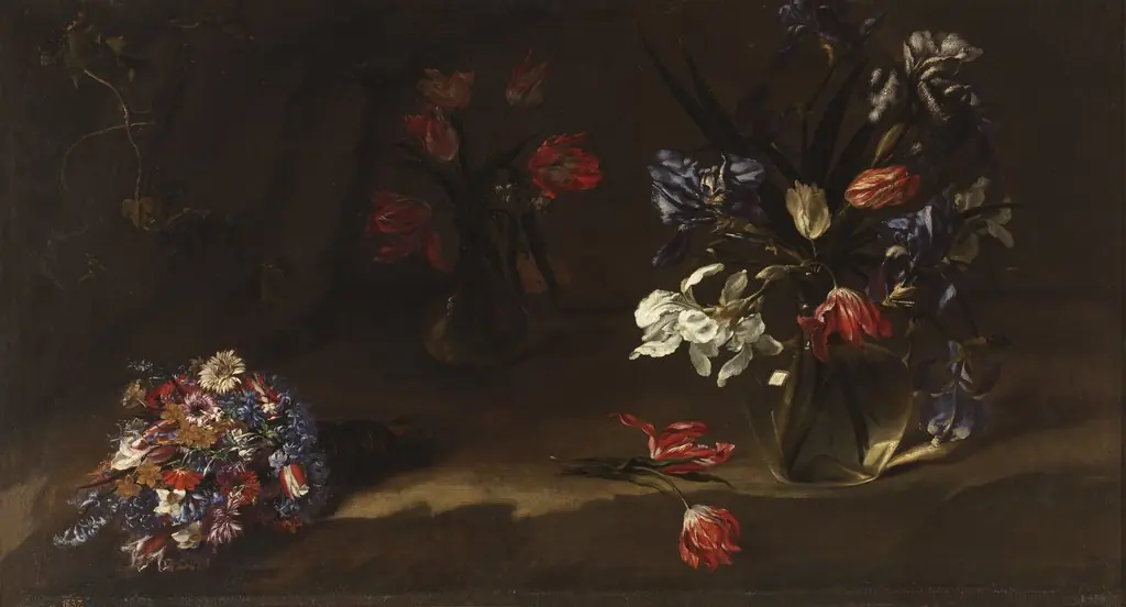 Vases of flowers