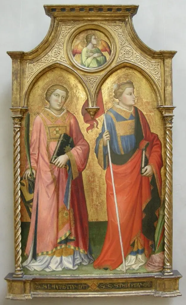 Saints Lawrence and Stephen, by Mariotto di Nardo