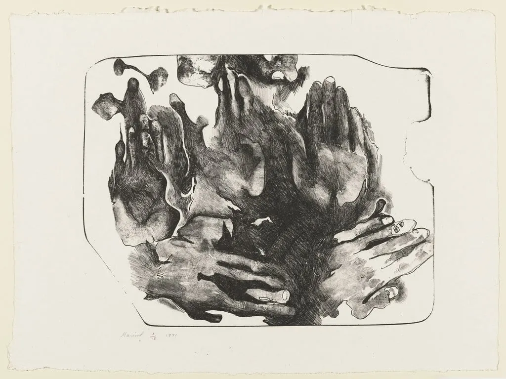 Untitled, by Marisol, ink, 1971