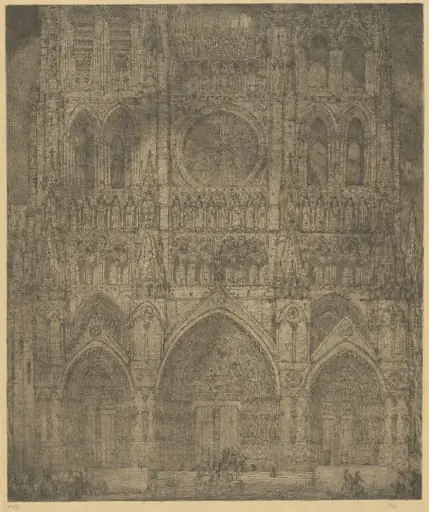 Amiens Cathedral, by Marius Alexander Jacques Bauer