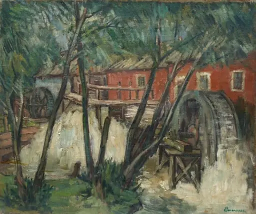 Moară roșie la Câmpulung, by Marius Bunescu