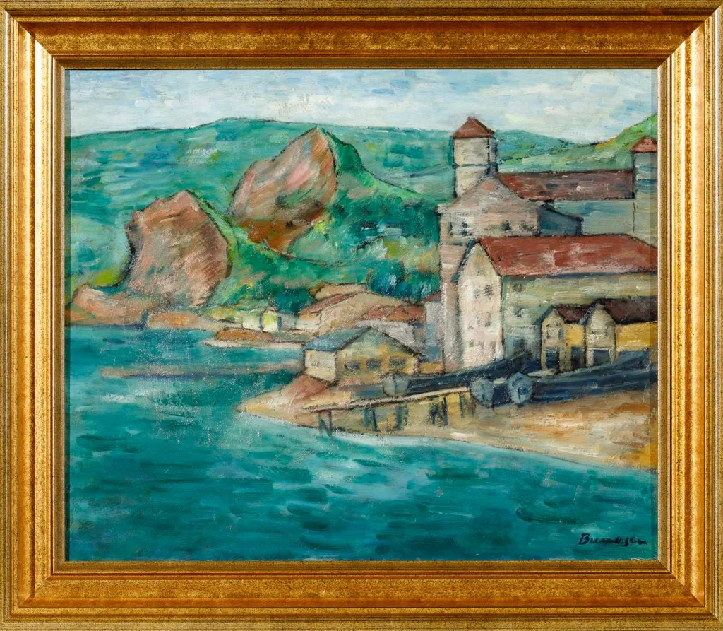 Peisaj la mare - Balcic, by Marius Bunescu, 1937