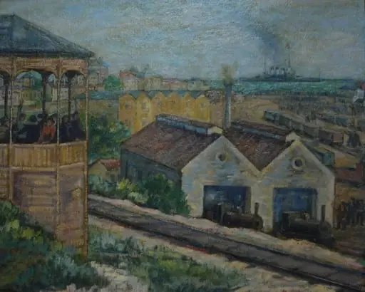 Portul Constanța 1905 (Crucișătorul Potemkin), by Marius Bunescu