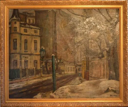 Stradă din București (Str. Lahovary), by Marius Bunescu
