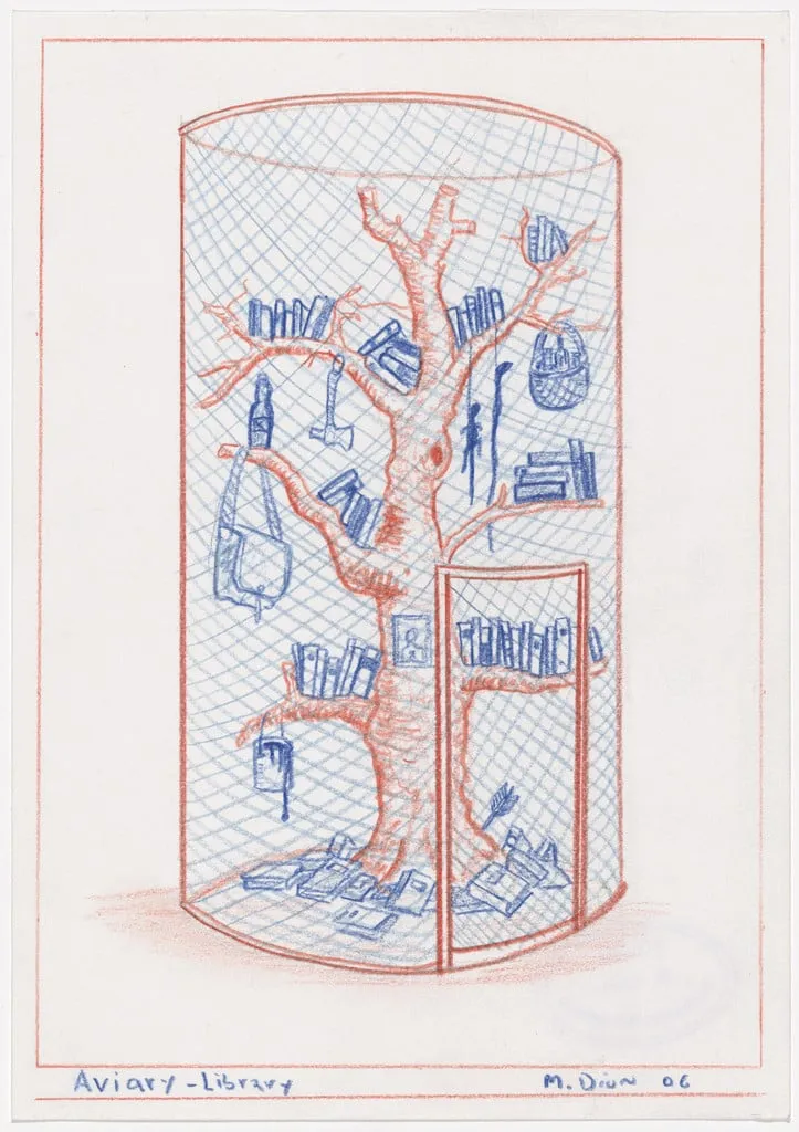Untitled, by Mark Dion, graphite, 2006