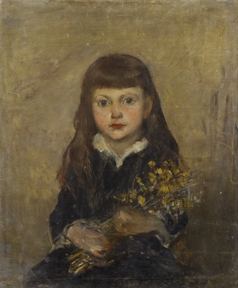 Portrait of Margaret Millicent Fisher Prout, the Artist's Daughter, by Mark Fisher, oil