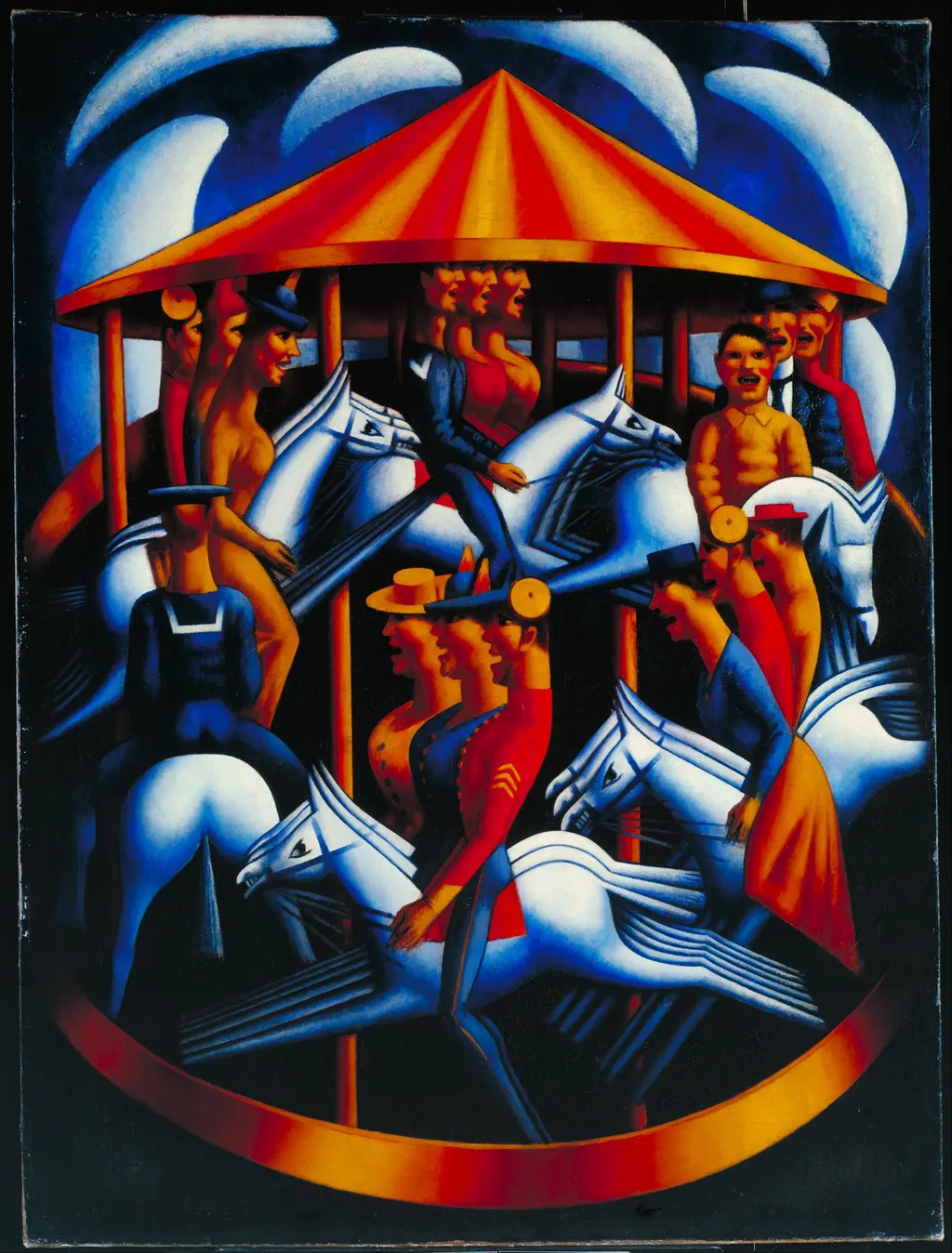 Merry-Go-Round, by Mark Gertler, oil, 1916