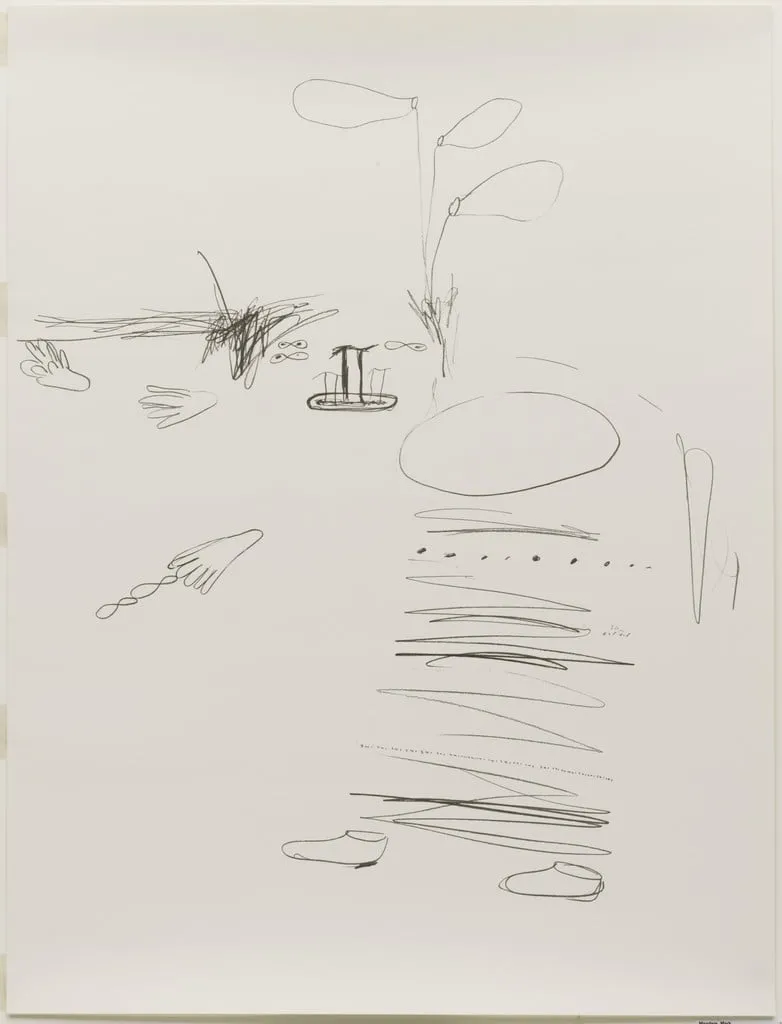 Untitled, by Mark Manders, ink, 1995